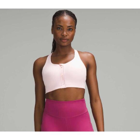 lululemon athletica Other - Lululemon Energy Zip-Front Bra High-Support 34DDD Deadstock Strawberry Milkshake